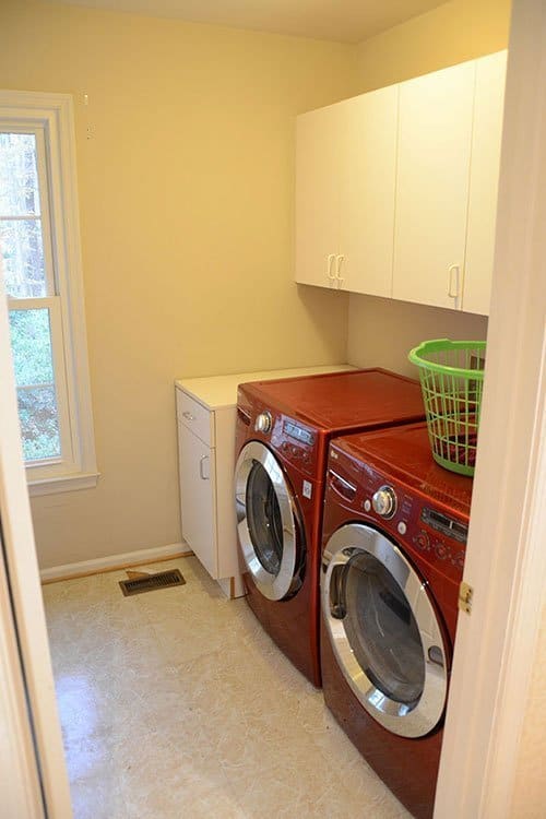 before: laundry room from hall