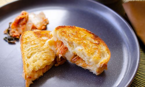 grilled cheese sandwich on a plate