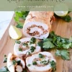 pin image for roasted turkey breast with chorizo
