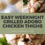 pin image for grilled adobo chicken thighs