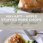 pin image for havarti and apple stuffed pork chops
