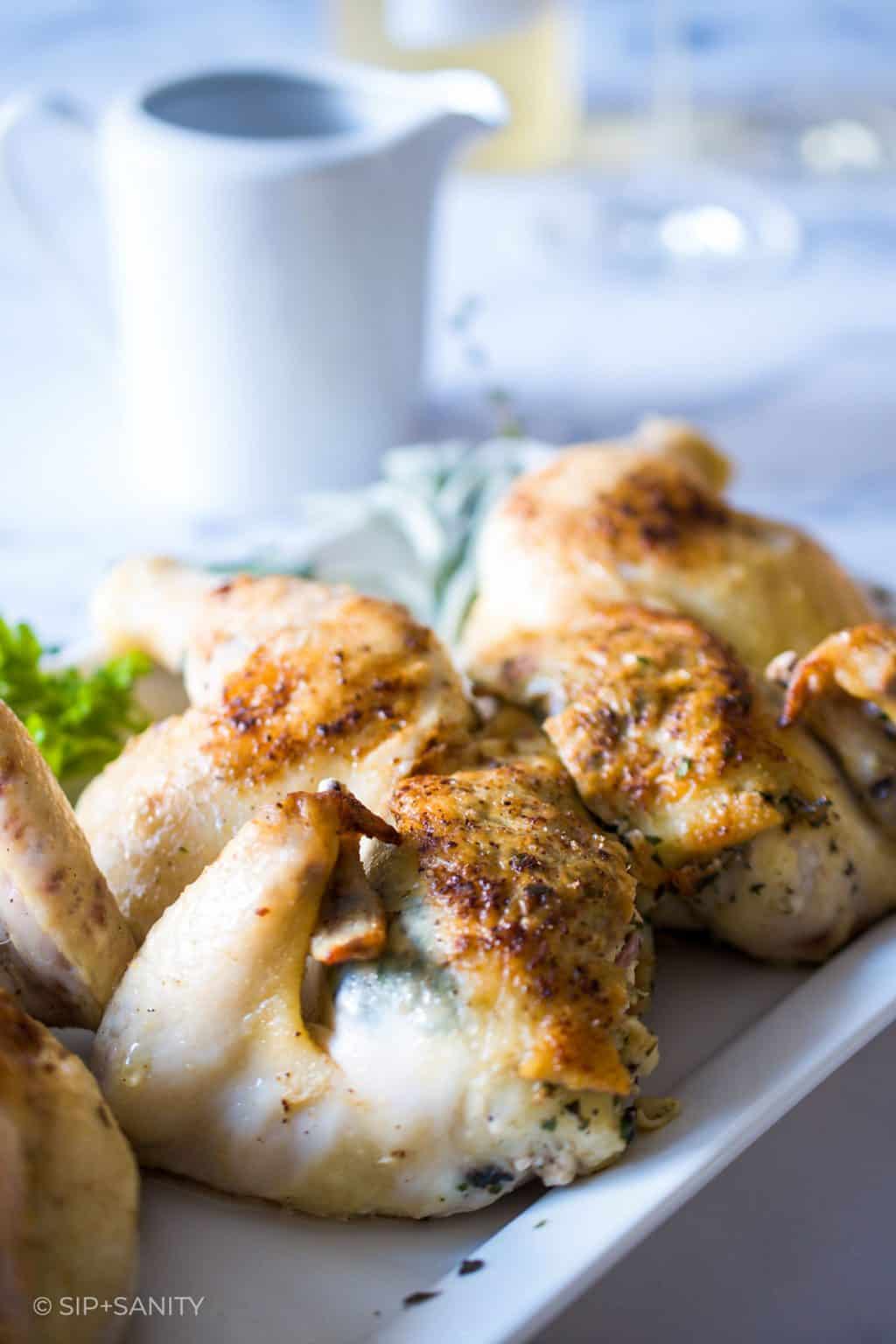 Roasted Butterflied Cornish Hens • Sip + Sanity