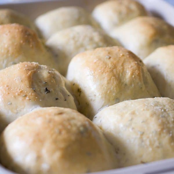 Rosemary Dinner Rolls + Poppy Seed Honey Butter • Sip + Sanity