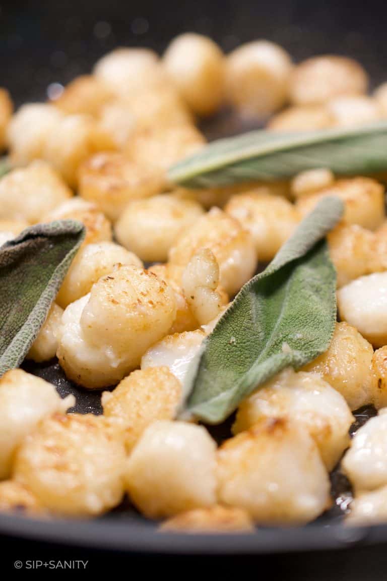 Roasted Acorn Squash Bisque with Crispy Bay Scallops • Sip + Sanity