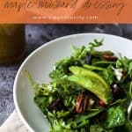 pin image for Beet and Baby Greens Salad with Maple Mustard Dressing