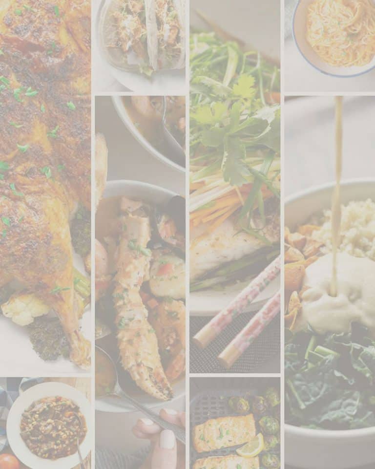 collage of healthy dinner recipes