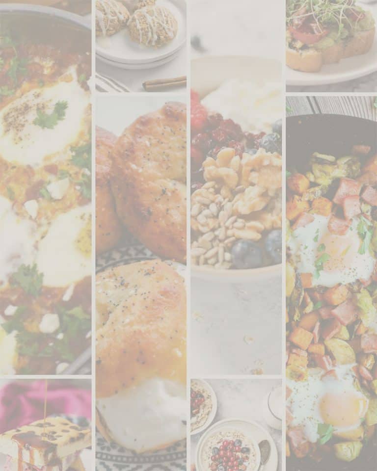 collage of healthy breakfast recipes