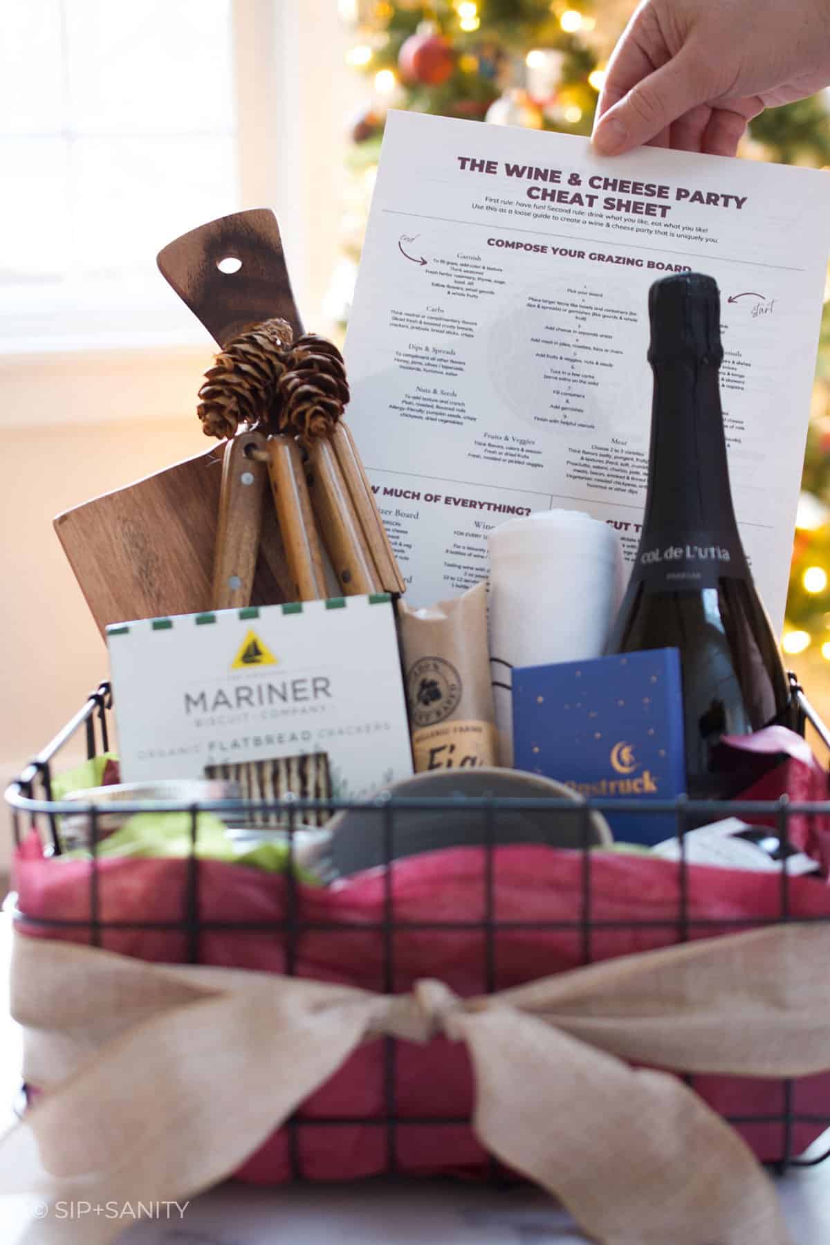 Diy Wine Cheese Lover S Gift Basket