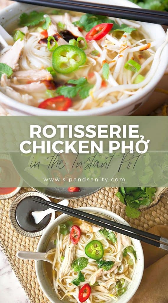 pin image for rotisserie chicken pho