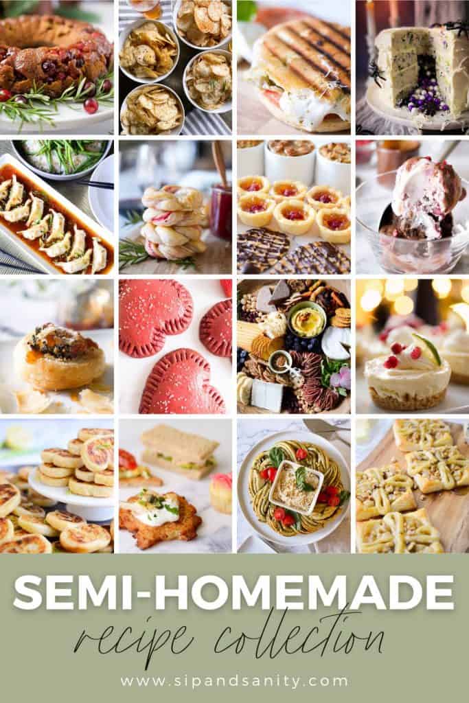 pin image for semi-homemade recipe collection