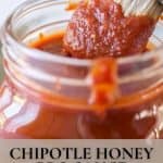 Pin image for chipotle honey bbq sauce.