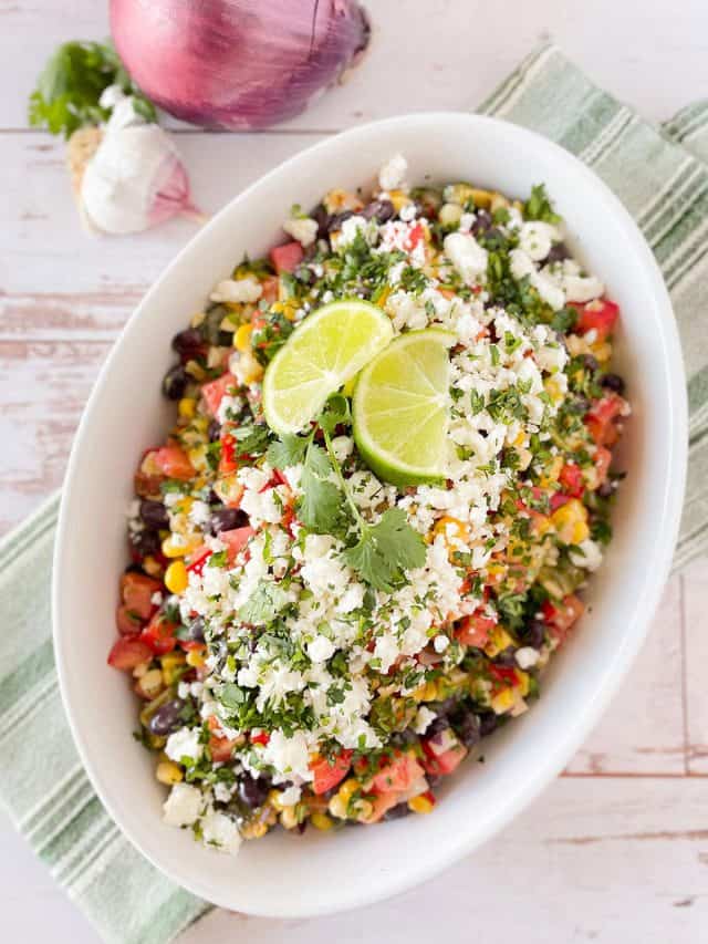 Charred Corn Salad with Black Beans + Poblano Sip + Sanity