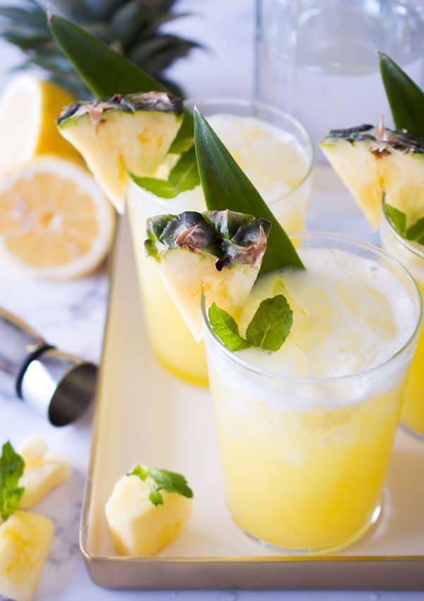 Hard Pineapple Lemonade (Mocktail Version, Too!)
