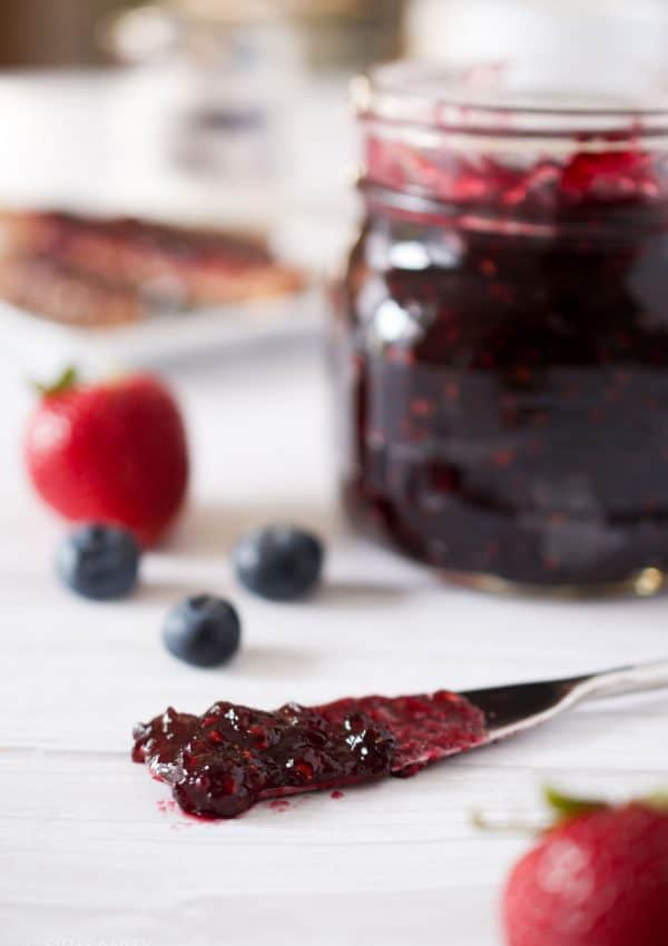 Summer Berry + Moscato Jam