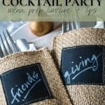 Pin image for friendsgiving cocktail party.