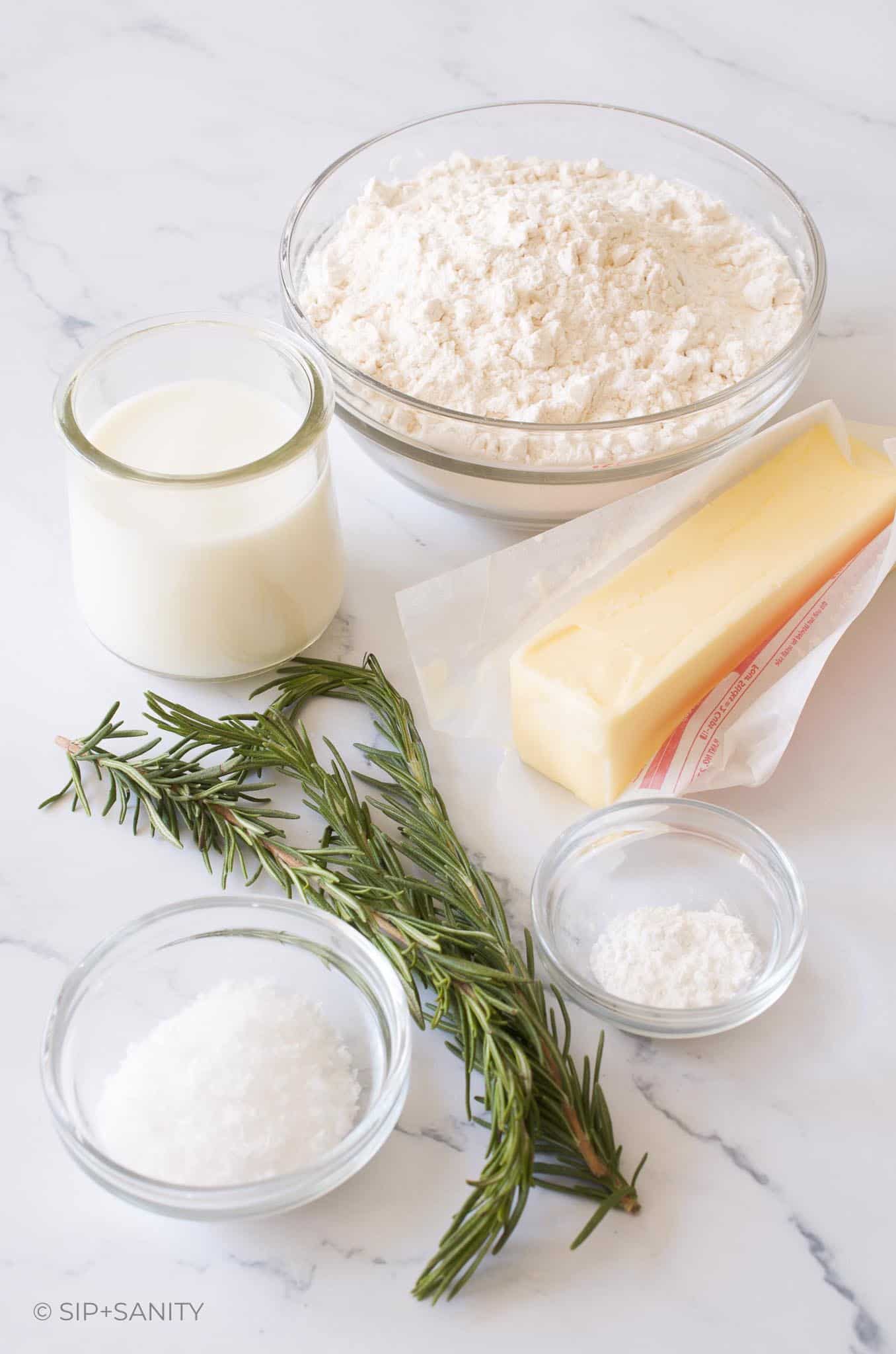 Easy Homemade Rosemary + Sea Salt Crackers • Sip + Sanity