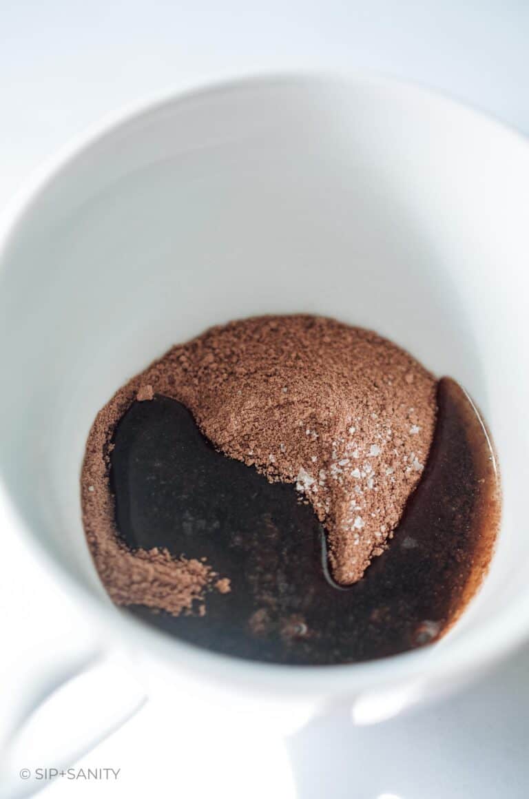 Iced Chocolate Almond Milk Shaken Espresso • Sip + Sanity