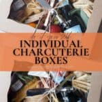 Pin image for diy individual charcuterie boxes.