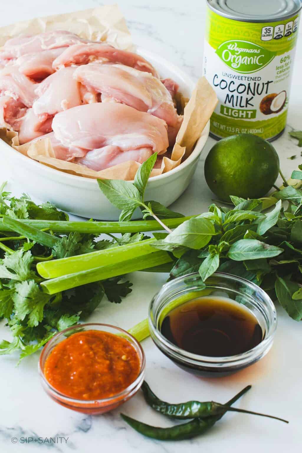 Thai Coconut Curry Grilled Chicken Skewers • Sip + Sanity