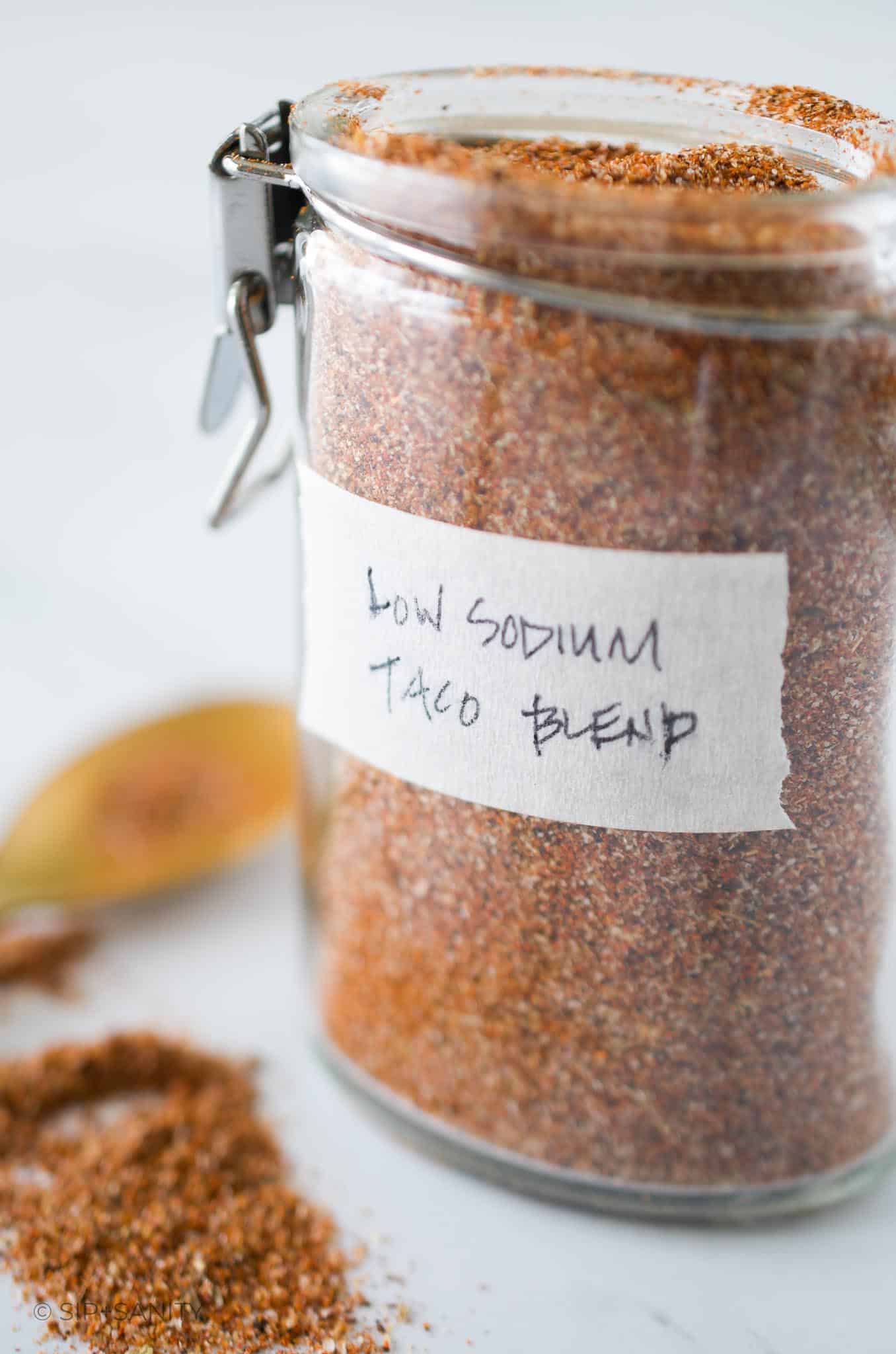 Homemade Low Sodium Taco Seasoning Recipe • Sip + Sanity