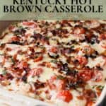 Pin image for mini croissant kentucky hot brown casserole.