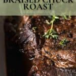 Pin image for holiday braised chuck roast.